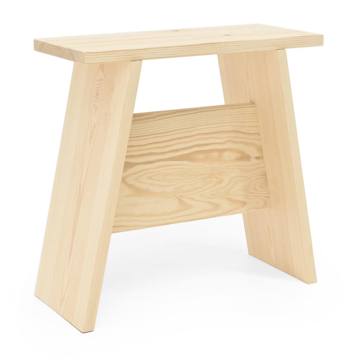 Table de chevet ou table d'appoint en bois massif 45x39cm ton naturel Hauteur: 45 Longueur: 39 Largeur: 25