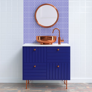 Stickers muraux - Sticker Mural Carrelage adhésif Cuisine Salle de Bain - 60 STICKERS CARREAUX DE CIMENT ORIENTAL LIWA
