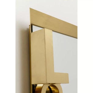 Miroir Love 3D 40x110cm doré Kare Design