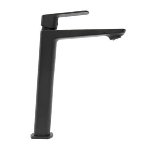 Mitigeur lavabo haut Feel, sans bonde, noir mat SATBSFEEL285C avec une garantie de 5 ans