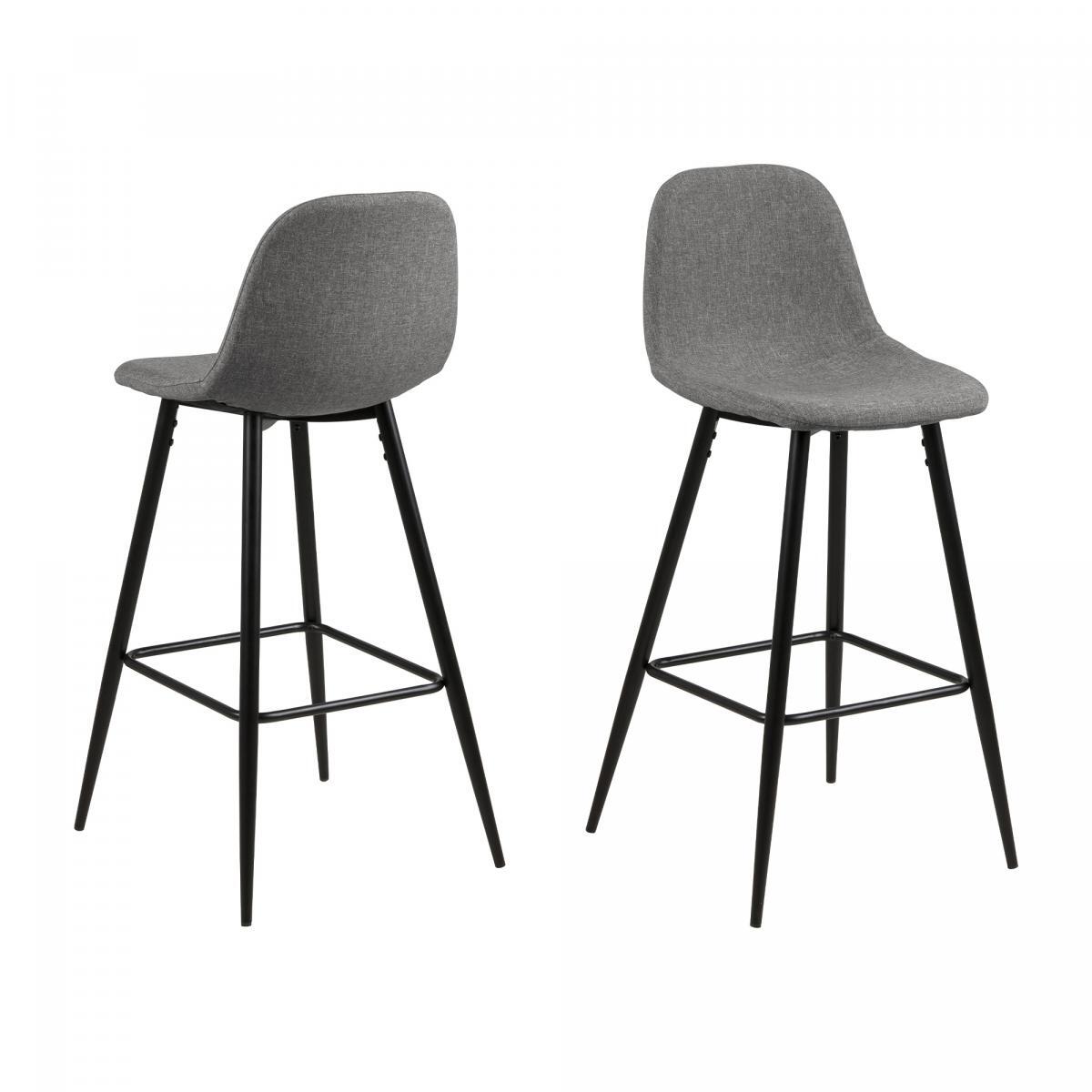 Lot de 2 tabourets de bar MIMOU