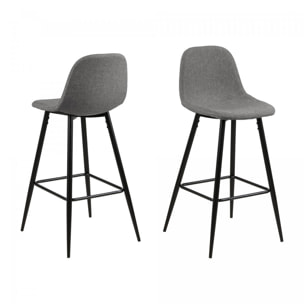 Lot de 2 tabourets de bar MIMOU