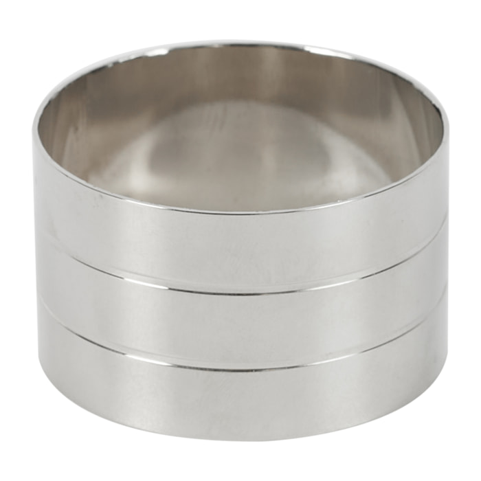 Rond De Serviette Argente X4