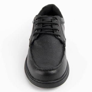 Zapato Oxford De Piel - Negro