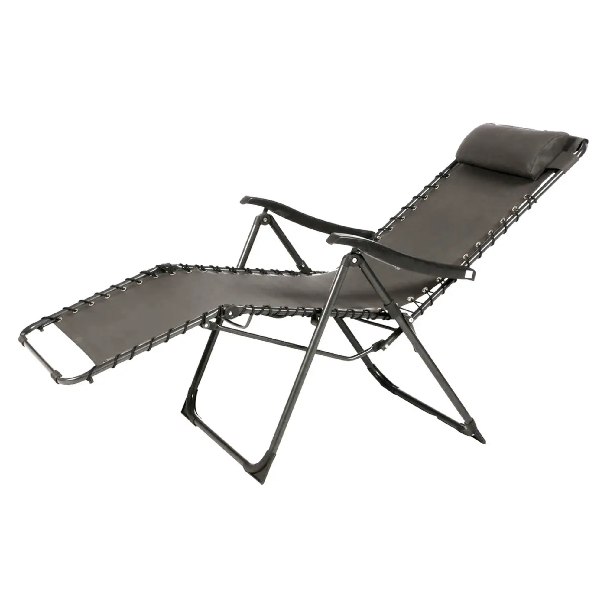Fauteuil relax de jardin "Silos" anthracite acier traité époxy