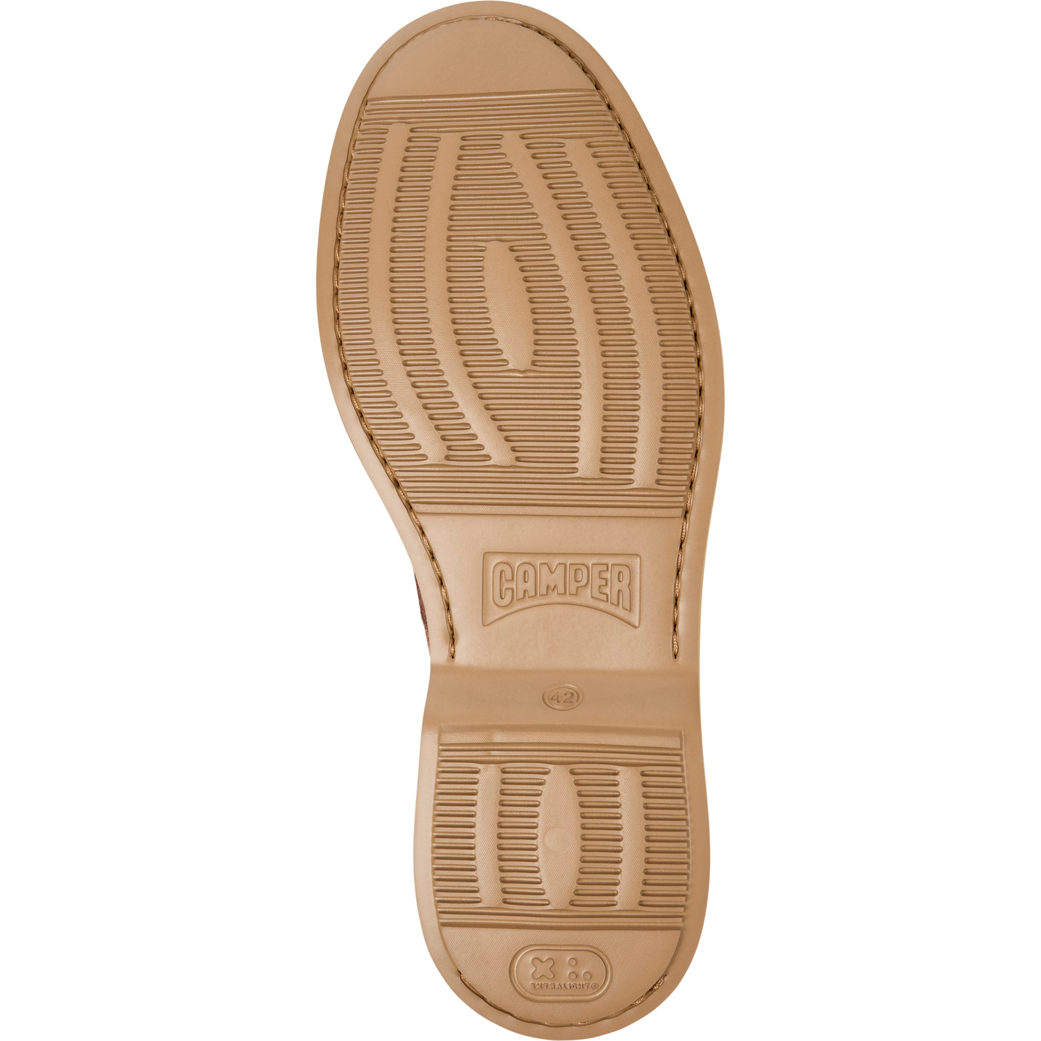 Zapatos de cordones - CAMPER Norman - Marron - Piel de ante