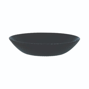 6 assiettes creuses noires 20 cm Pampille - Luminarc
