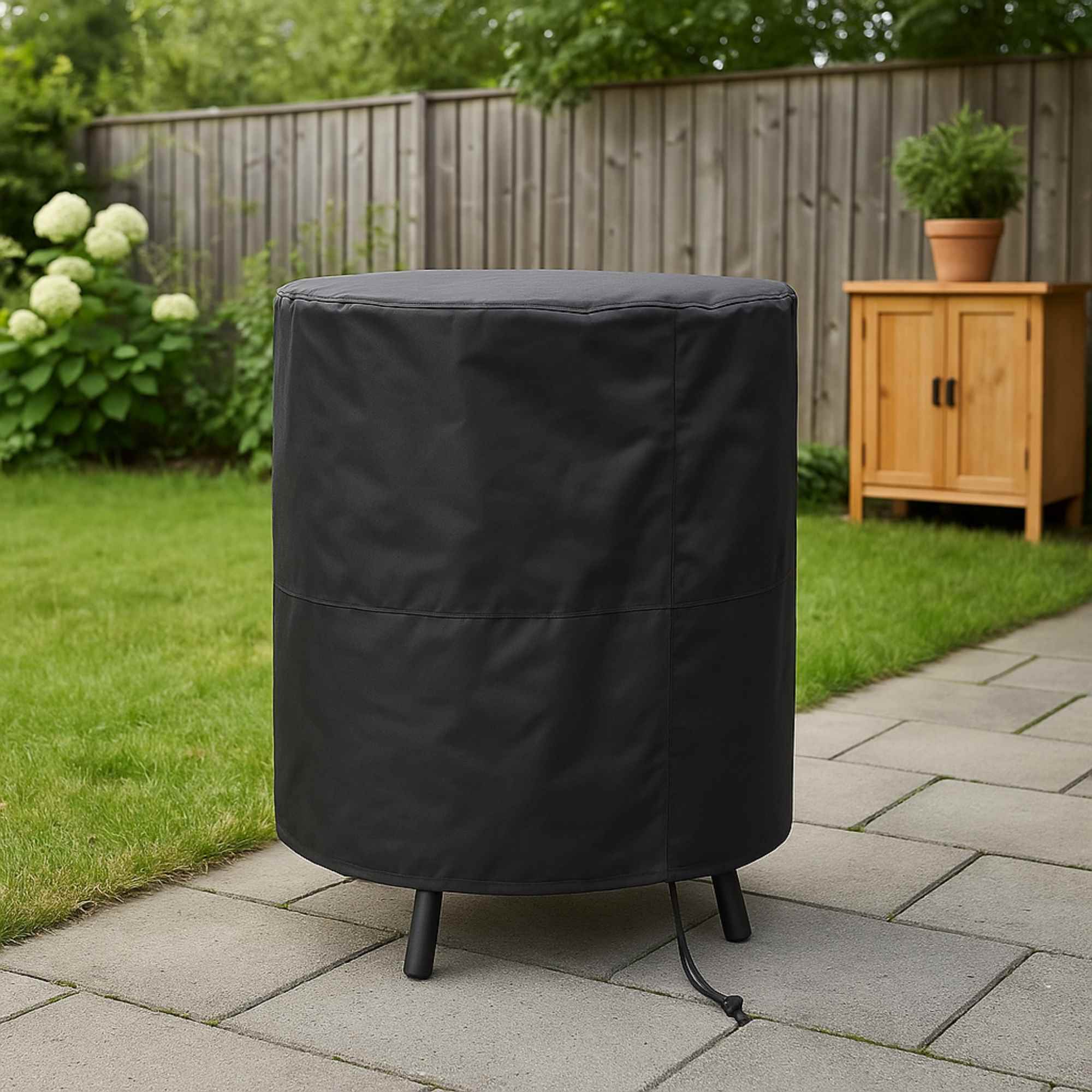 Fundas para Barbacoa Redonda y Esférica de 70 cm - Impermeable y con Protección UV - Fabricada en Poliéster 600D