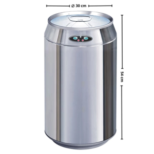 Poubelle automatique inox canette CAN 30L