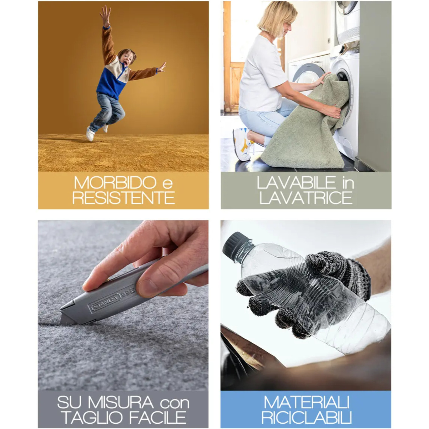 Tappeto shaggy soggiorno ingresso camera