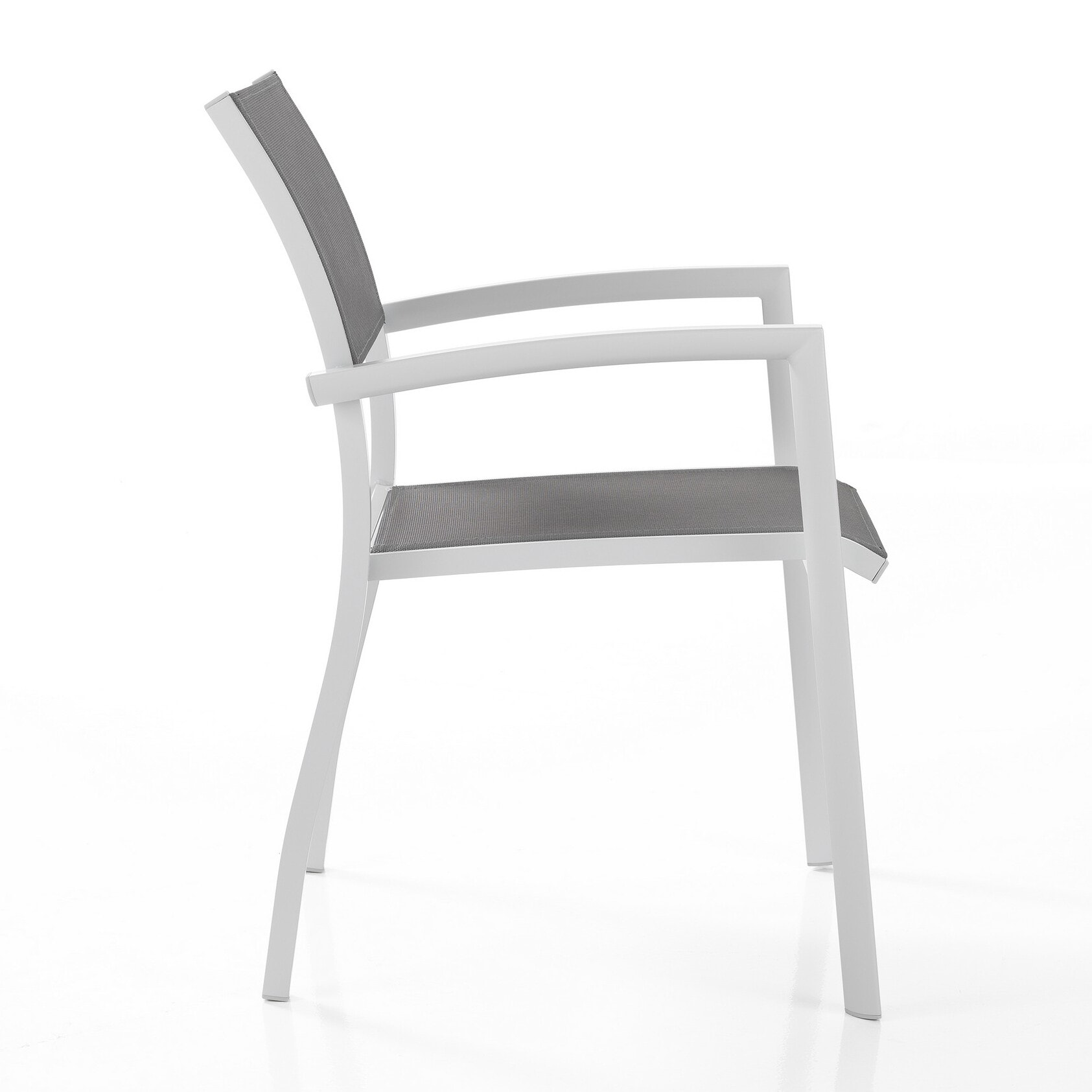 Tomasucci Lot 2 chaises avec accoudoirs intérieur/extérieur NYDRI Blanc