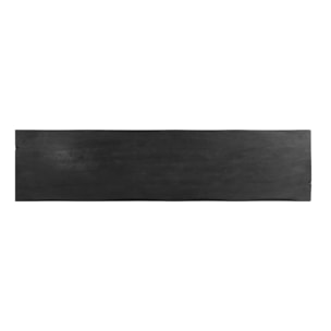 Banc noir en bois de manguier 145 cm - Toxis