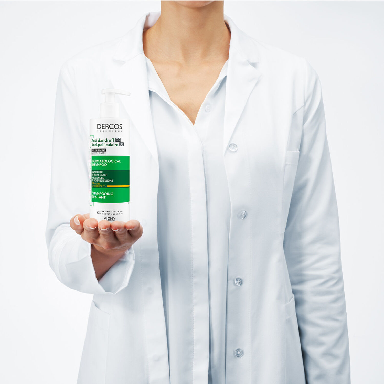 Dercos Technique - Shampooing Anti-Pelliculaire Traitant Pellicules - Cheveux Secs