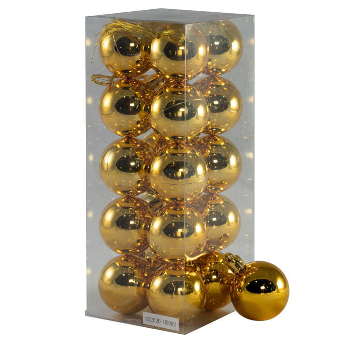 Juego de 20 bolas brillantes diseñlo navideño.