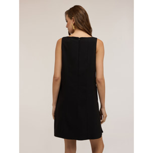 Motivi - Vestito regular con cut-out in crepe - Nero