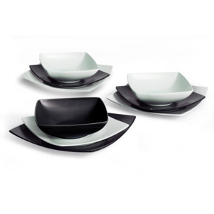 Servizio piatti 18 pezzi Excelsa – Eclipse, Ceramica Multicolore