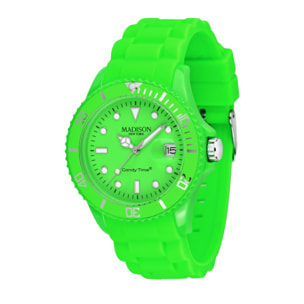 Reloj Madison U4503-49 Unisex Analogico Cuarzo con Correa de Caucho