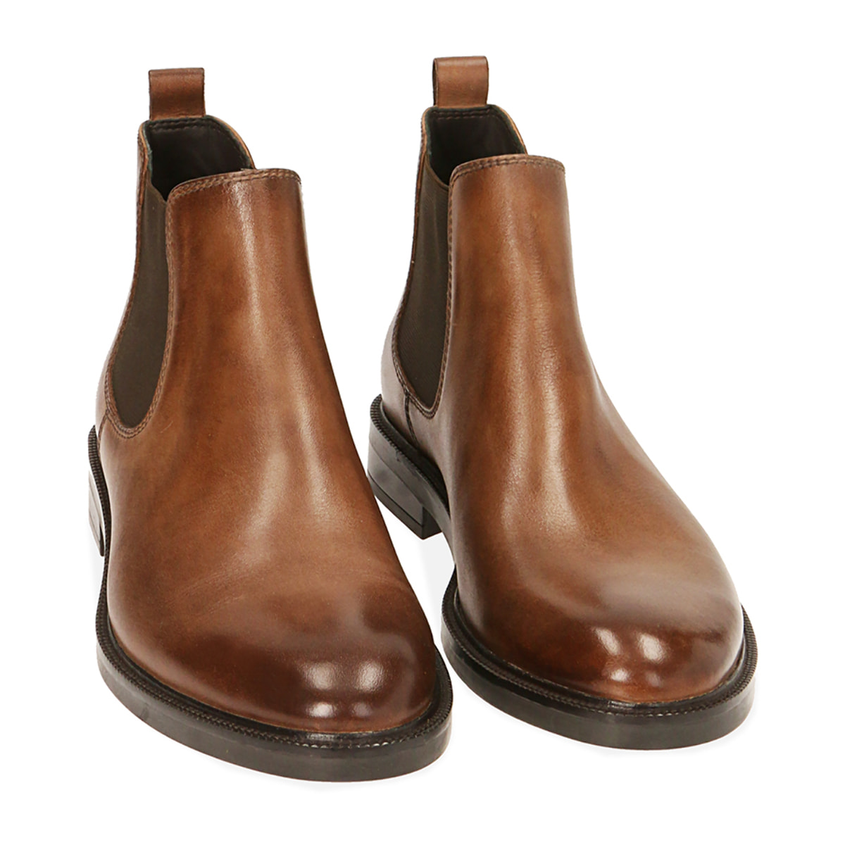 Chelsea boots testa di moro in pelle di vitello