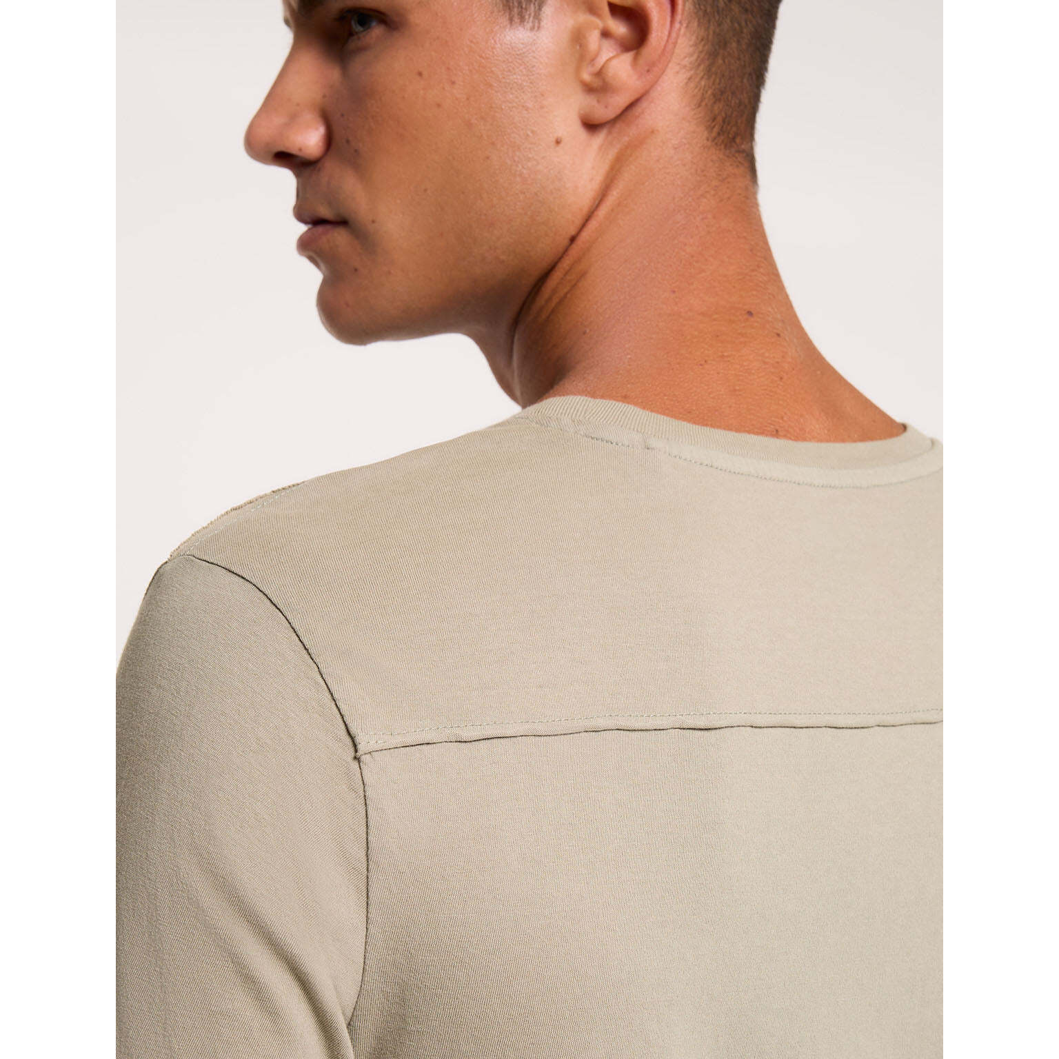 Camiseta Manga Corta Caqui Claro - Nurea