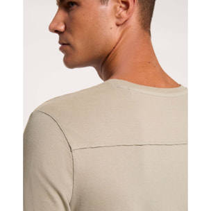 Camiseta Manga Corta Caqui Claro - Nurea