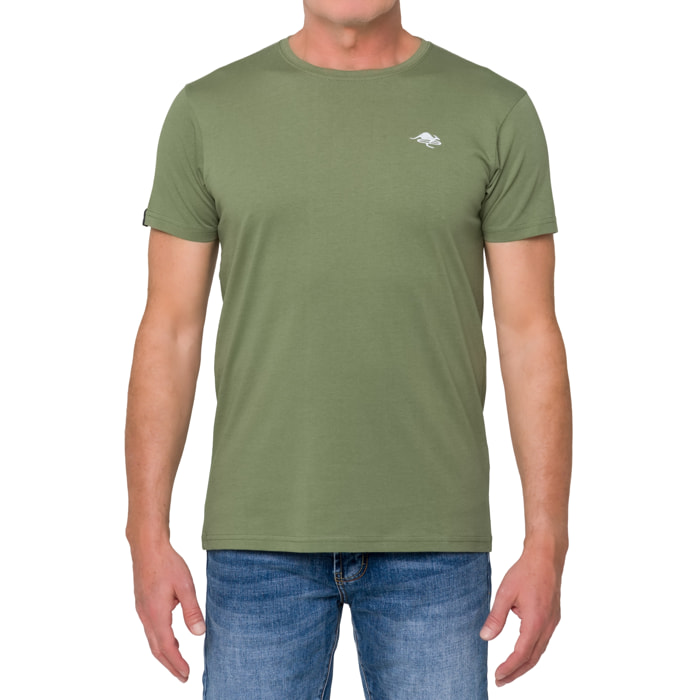 T-shirt in cotone 180 gr Hot Buttered Mistral verde militare