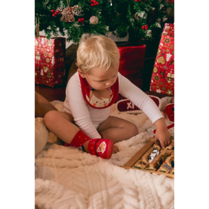 Confezione di bavaglini impermeabili per neonato con stampa natalizia