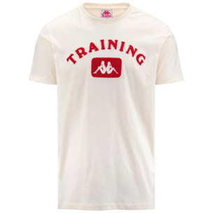 T-Shirts & Top Kappa Uomo AUTHENTIC PREMIUM LIBO Bianco