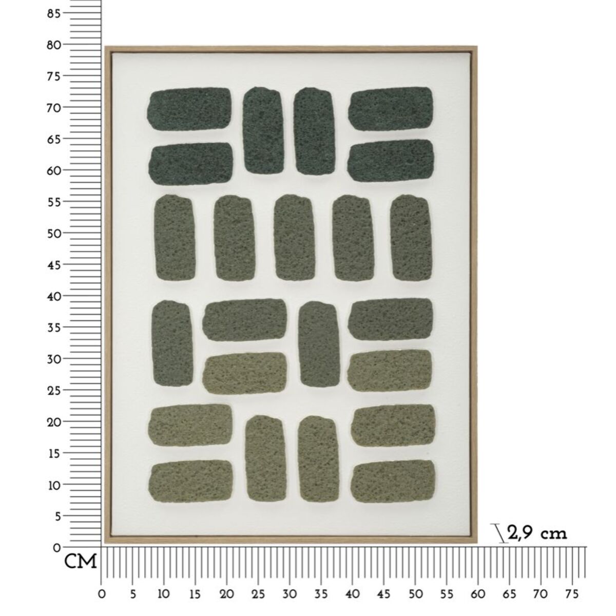 DIPINTO SU TELA 3D C/CORNICE -A- CM 60X2,9X80