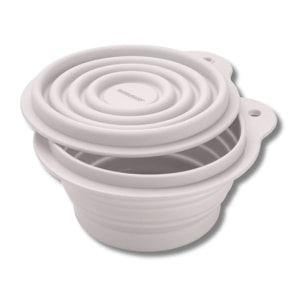 Boite à Snacks Pliable en Silicone Blanc Fackelmann Storage