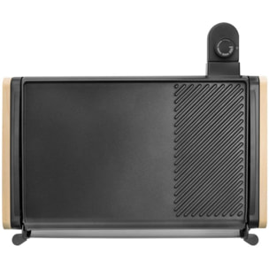 Plancha électrique LAGRANGE 229012 bois clair à poser, 43x28 cm