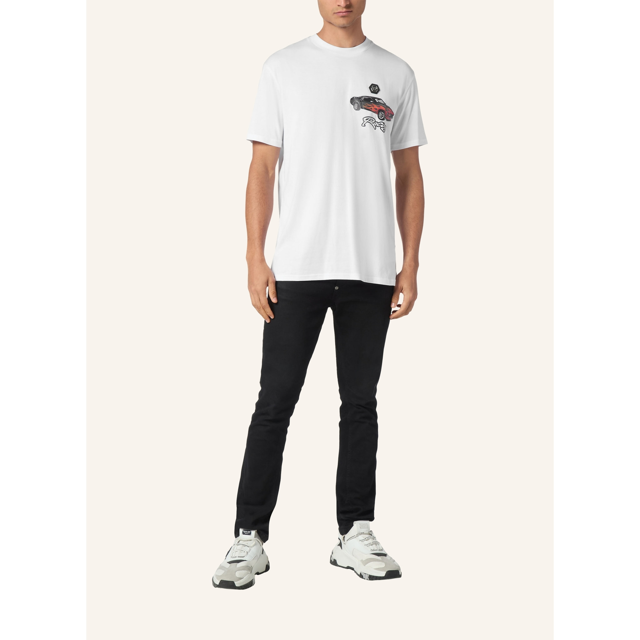 PHILIPP PLEIN Camiseta Cuello Redondo RACING