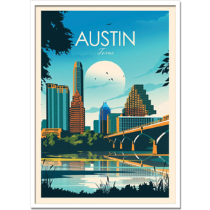 Affiche - Austin Texas - Studio Inception