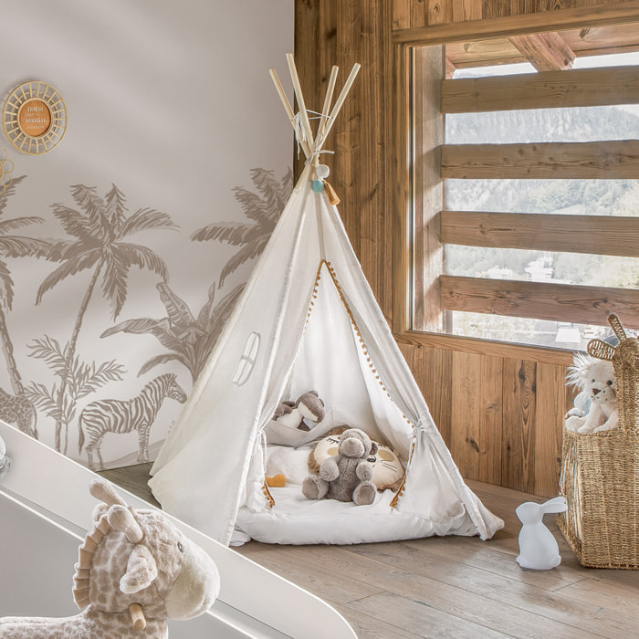 Tipi pour enfant Wapi 120x120x160cm naturel