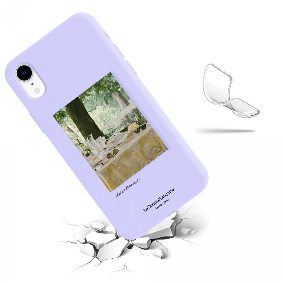 Coque iPhone Xr Silicone Liquide Douce lilas Été Provencal La Coque Francaise.