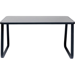 Table de jardin Santos 143x83cm noire Kare Design