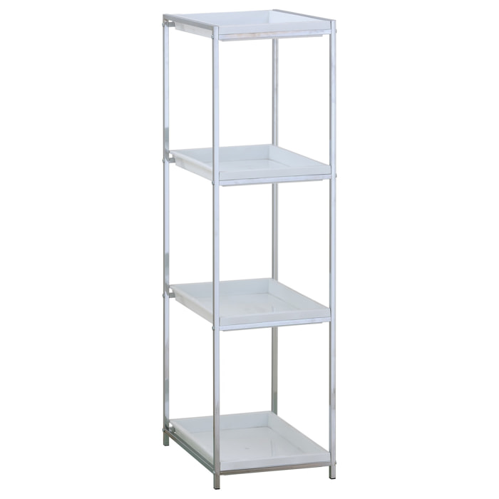 Étagère Tomasucci VIGIO BIG, en acier et métal, blanc, 31 × 38,5 × 115 cm