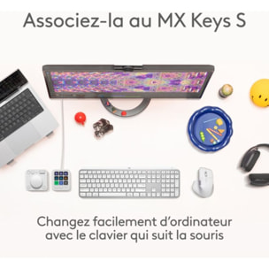 Souris sans fil rechargeable LOGITECH MX Master 4 Off White