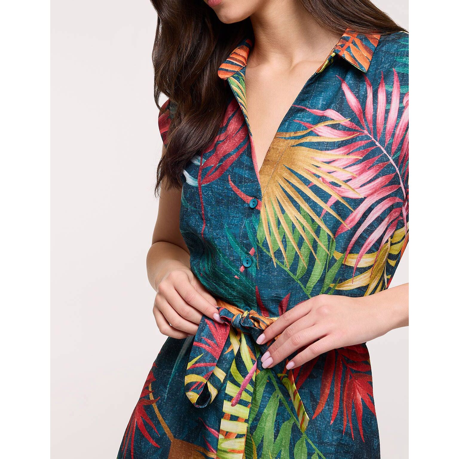 Vestido Corto Multicolor - Lefiore