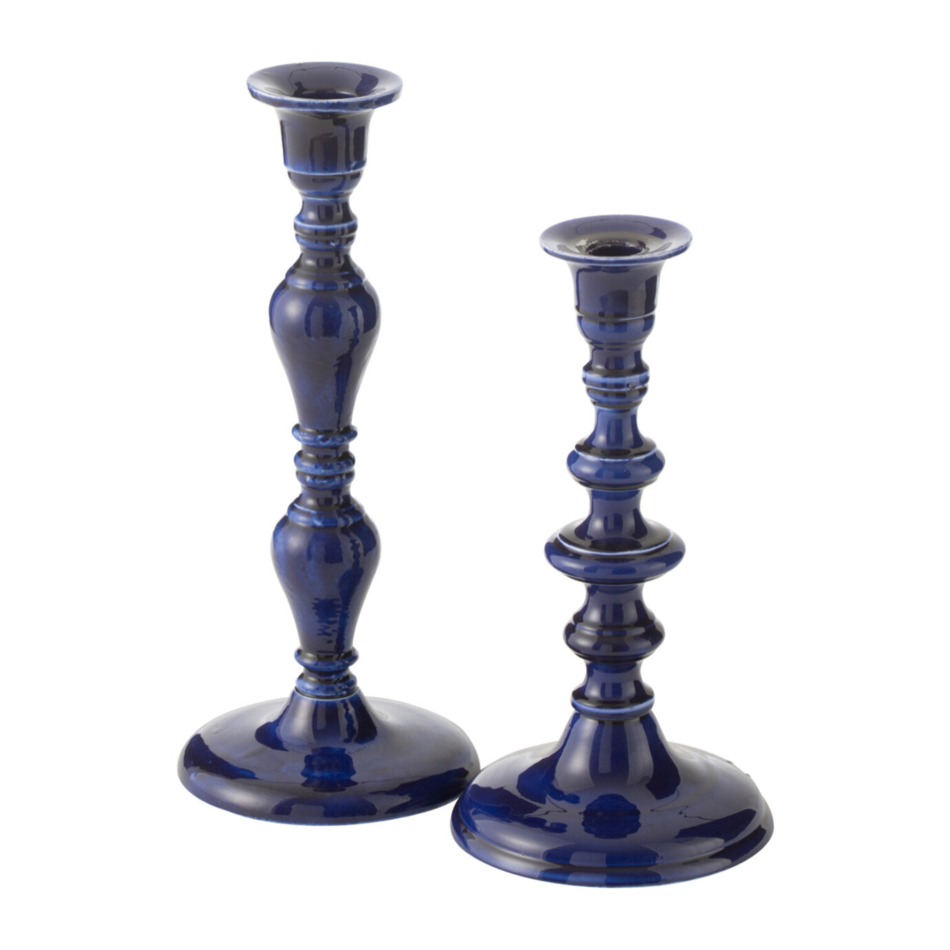 J-Line Bougeoir Pag Aluminium Bleu