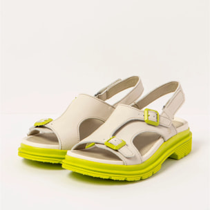 Sandalias 1551 NAPPA CREAM-PISTACHO/ BIRMINGHAM color Cream-pistacho