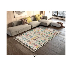YEBEL Alfombra bereber blanco, varias medidas disponibles.