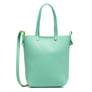 Italia Borsa a tracolla Donna.Pelle autentica Dollaro