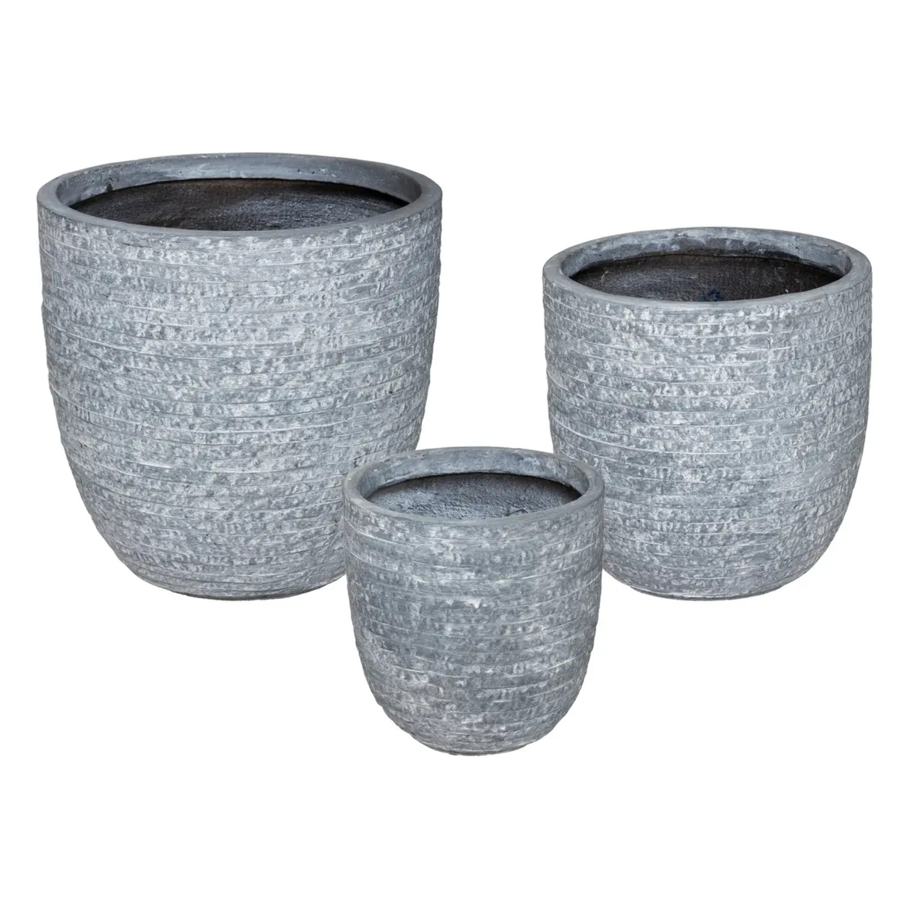 Set de 3 pots fibre D27/34/43cm