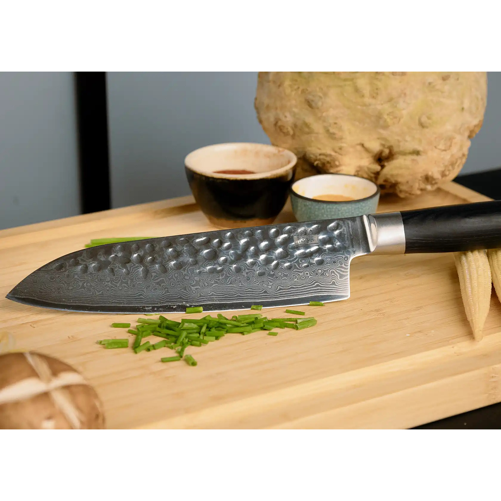 Set asiatico di coltelli (3 coltelli) - Collezione Pakka Damasco