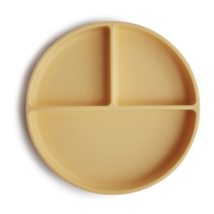 Mushie Plato Ventosa-Compartimentos Solid