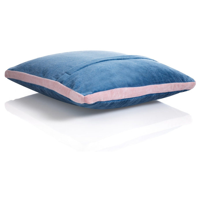 ORESTELUCHETTA Cuscino VELVET BLUE & PINK