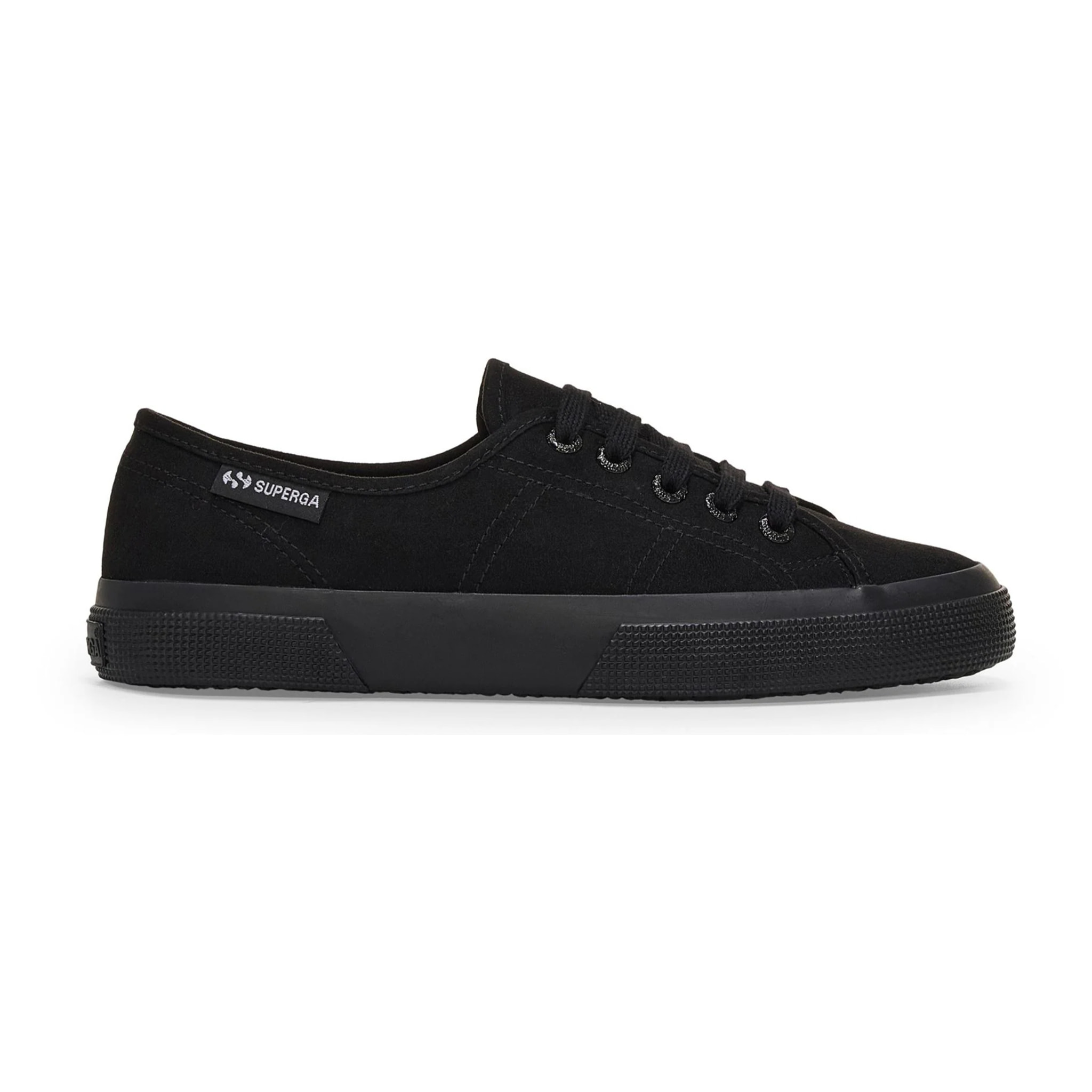 Superga - Donna Nero - 3750 Microfiber Leggera