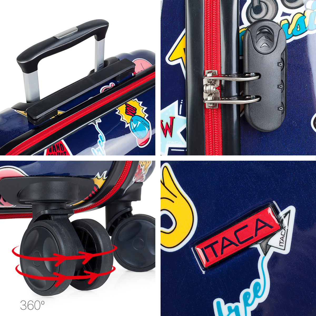 Juego De Maletas Pc Infantiles Itaca Ural Marino