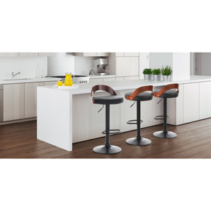 Oresteluchetta Set 2 Sgabelli LYON DARK WOOD