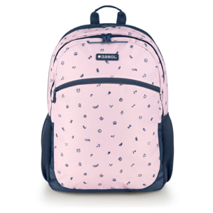 Mochila adaptable a carro Gabol ICON rosa y resistente al agua